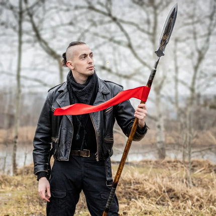 Draupnir Spear with wooden handle - Phoenix Fire Art Store