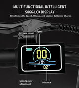 20x4.0 Foldable Fat Tire Electric Bike - 48V 12.5AH Extended Range with Dual Disc Brakes