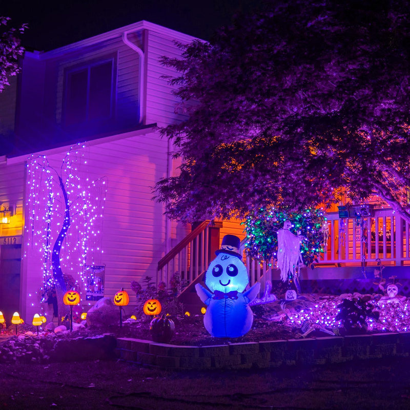 200pcs 66ft Halloween Fairy String Lights 8 Lighting Modes Mini Plug-in String Lights Indoor And Outdoor Christmas Garden Wedding Party Decoration Purple - Phoenix Fire Art Store