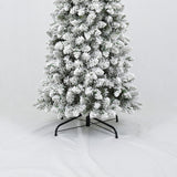 3 Pcs Flocked Artificial Christmas Tree Set With Lights, 4ft 5ft 6ft Christmas Snow Tree Set, Christmas Decor