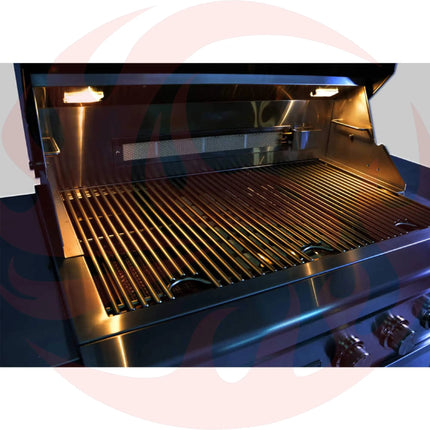 Edgestar 60K BTU 30" Natural Gas Built-In Grill With Lighted Grill Area And Double Access Doors (SAK82568) - Phoenix Fire Art Store