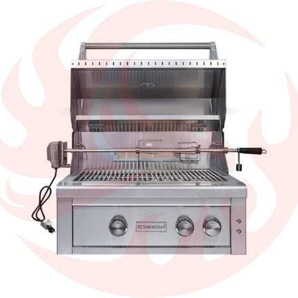 Edgestar 60K BTU Natural Gas Outdoor Built-In Grill W/ Rotisserie And LED Lighting, 30" (SAK52871) - Phoenix Fire Art Store