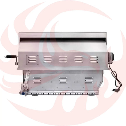 Edgestar 89K BTU 36" Liquid Propane Freestanding LED Lighting Grill Cart With Rotisserie (SAK85914) - Phoenix Fire Art Store