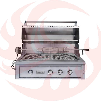 Edgestar 89K BTU 42" Wide Natural Gas Freestanding Grill Cart With Rotisserie And Lighted Knobs (SAK56935) - Phoenix Fire Art Store
