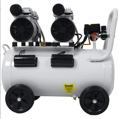 2.5HP Silent Air Compressor 13 Gallon - Oil-Free Portable Powerhouse with Wheels