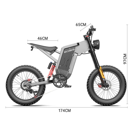 EKX X21 2000W 48V/35AH Premium Electric Off-Road Mountain Dirt Bike (SAK92745)