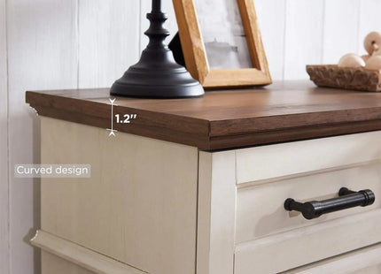 Electric Fireplace TV Stand With Glass Door Storage Cabinet, 70" (SAK58627) SAKSBY WHOLESALE