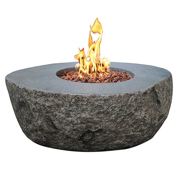 Elementi Boulder Fire Pit OFG110 - Outdoor Propane Fire Table That's Hotter Than A Jalapeño In Your Armpit