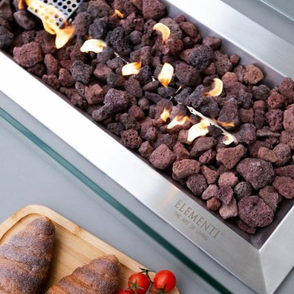 Elementi Granville Fire Pit Table - Outdoor Luxury Heating & Entertainment Center