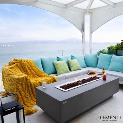 Elementi Granville Fire Pit Table - Outdoor Luxury Heating & Entertainment Center