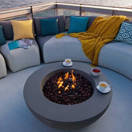 Elementi Lunar Fire Bowl - Outdoor Propane Fire Pit Table