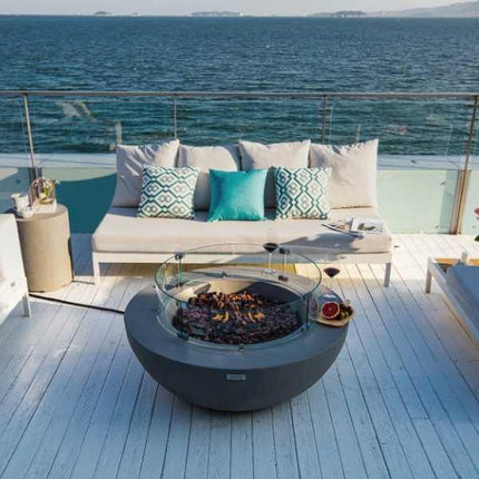 Elementi Lunar Fire Bowl - Outdoor Propane Fire Pit Table