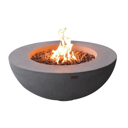 Elementi Lunar Fire Bowl - Outdoor Propane Fire Pit Table
