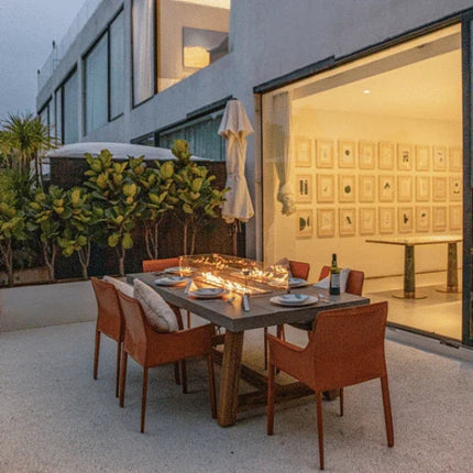 Elementi Sonoma Dining Table - Outdoor Fire Pit Dining Table OFG201