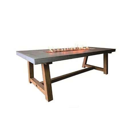 Elementi Sonoma Dining Table - Outdoor Fire Pit Dining Table OFG201