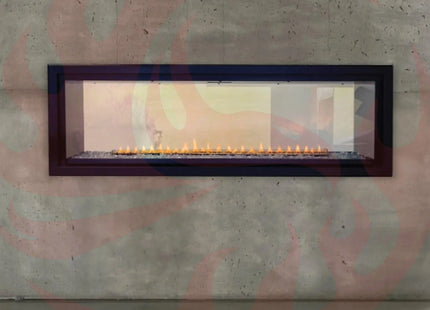 Empire Comfort Systems Boulevard 48" Natural Gas Vent Free See Through Linear Fireplace [VFLB48SP90N] (SAK28451) - Phoenix Fire Art Store