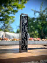 Evening Aviary Luminary Pillars w/ Solar Cap