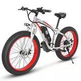 Forever™ E-Glide Snow 26 – Electric Mountain Bike (350W Motor, 21-Speed, Fat Tire)