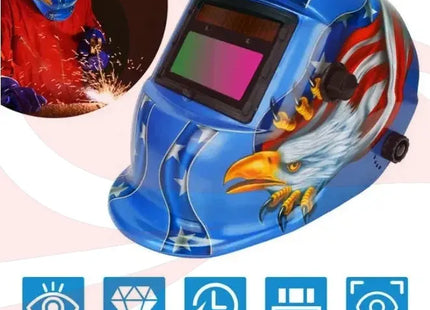 Solar Auto-Darkening Welding Helmet | Shade 9-13 | Eye Protection That Actually Works - Phoenix Fire Art Store