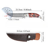 The Red-handled Fu Hand Handle Meat Knife - Phoenix Fire Art Store