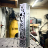 Gone Fishing Pillar Luminary w/ Solar Cap | Freshwater Pack