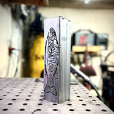 Gone Fishing Pillar Luminary w/ Solar Cap | Freshwater Pack