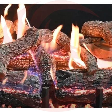 Grand Canyon Glowfire Arizona Weathered Oak Charred Vented Gas Logs [GFWOC30/36] (SAK37529) - Phoenix Fire Art Store