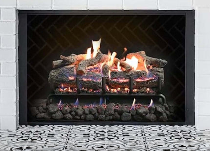 Grand Canyon Lava Front View Variable Electronic Ignition Natural Gas Vented Burner (SAK92647) SAKSBY WHOLESALE