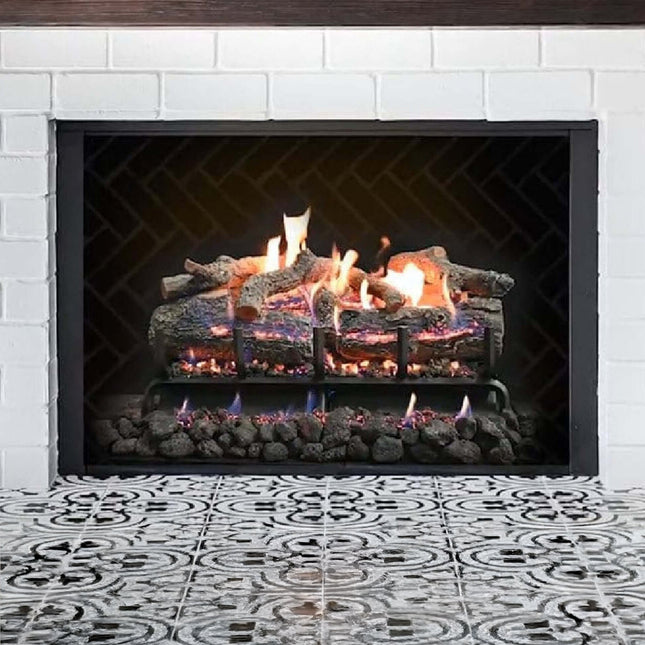 Grand Canyon Lava Front View Variable Electronic Ignition Natural Gas Vented Burner (SAK92647) SAKSBY WHOLESALE