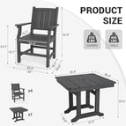 Gray / 2 Chairs