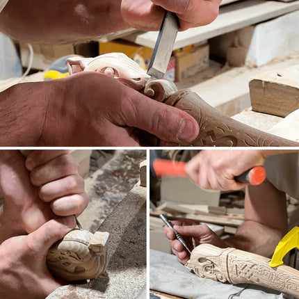 Hand-forged Leviathan axe with leather wrap - Phoenix Fire Art Store