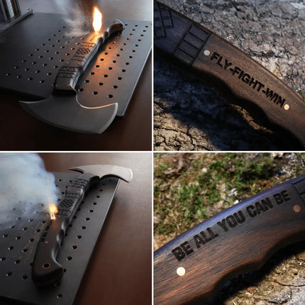 Hand forged tomahawk "Nanook" - Phoenix Fire Art Store