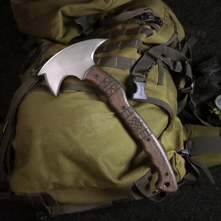 Handcrafted tomahawk "Takoda" with tribal engraving - Phoenix Fire Art Store