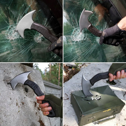 Handmade tomahawk "Dakuri" with tribal engraving - Phoenix Fire Art Store