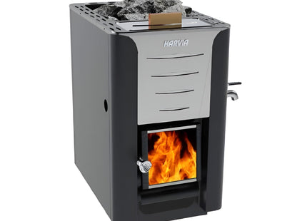 Harvia 20 ES Pro Wood Sauna Stove With Water Tank & Stauna Stones, 24.1KW [WK200ES] (SAK48251) SAKSBY WHOLESALE