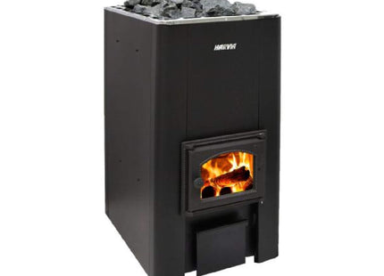 Harvia 50 40KW Black Floor Mount Wood-Burning Sauna Stove With Sauna Stones [WK500] (SAK73164) SAKSBY WHOLESALE