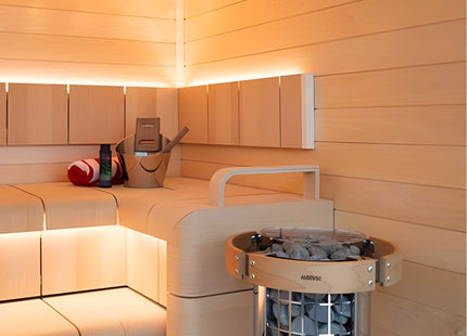 Harvia Cilindro UL Certified Electric Sauna Heater With Xenio CX45 Digital Control Panel & Sauna Stones [PC60/80/90/110E] (SAK86571) SAKSBY WHOLESALE