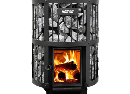 Harvia GreenFlame Legend 240 Wood Sauna Stove With Sauna Stones, 15.9KW [WK200LD] (SAK84935) SAKSBY WHOLESALE