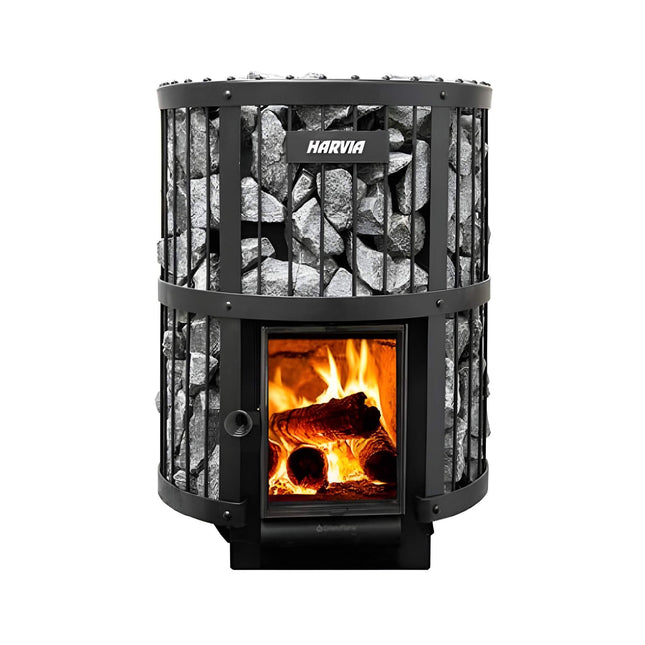 Harvia GreenFlame Legend 240 Wood Sauna Stove With Sauna Stones, 15.9KW [WK200LD] (SAK84935) SAKSBY WHOLESALE