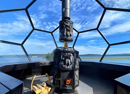 Harvia GreenFlame Legend 240 Wood Sauna Stove With Sauna Stones, 15.9KW [WK200LD] (SAK84935) SAKSBY WHOLESALE
