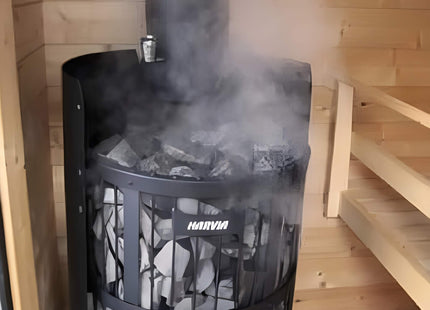 Harvia GreenFlame Legend 240 Wood Sauna Stove With Sauna Stones, 15.9KW [WK200LD] (SAK84935) SAKSBY WHOLESALE