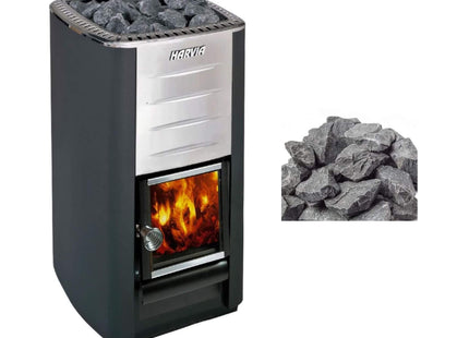Harvia M3 16.5KW Premium Wood-Burning Sauna Heater Stove With Sauna Stones [WKM3] (SAK41720) SAKSBY WHOLESALE