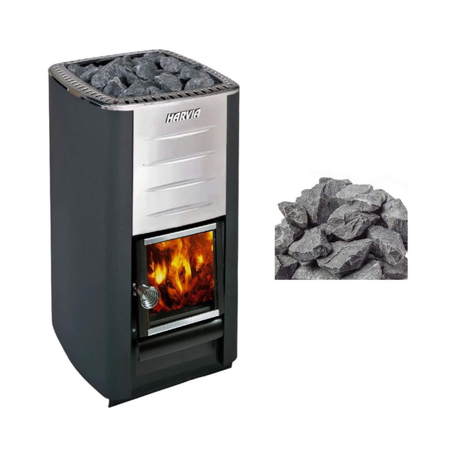 Harvia M3 16.5KW Premium Wood-Burning Sauna Heater Stove With Sauna Stones [WKM3] (SAK41720) SAKSBY WHOLESALE
