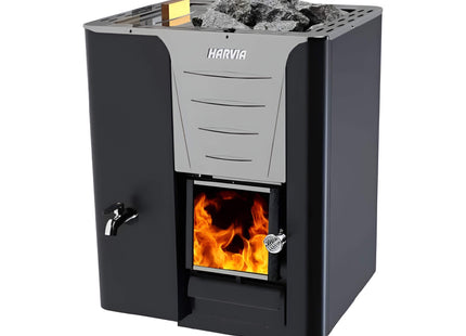 Harvia Pro 20 LS/RS Sauna Wood Stove With Water Tank & Sauna Stones, 24.1KW [WK200LS/RS] (SAK27456) SAKSBY WHOLESALE