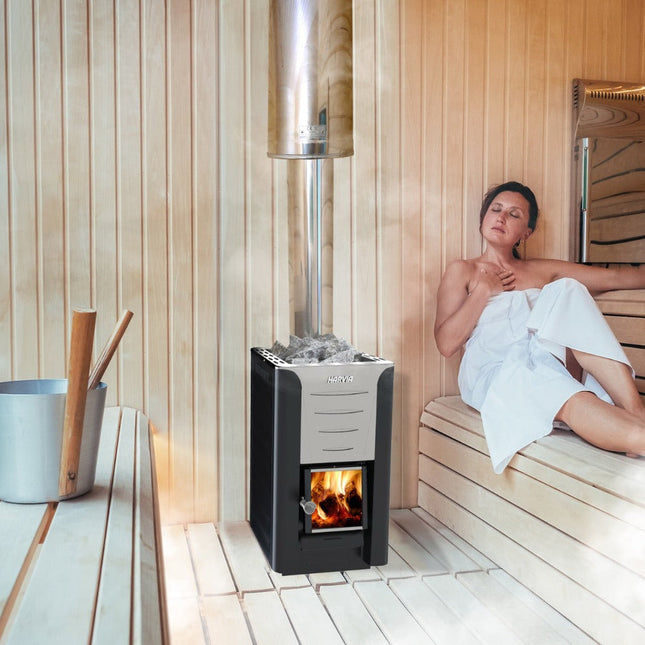 Harvia Pro 20 Premium Wood-Burning Sauna Heater Stove Package [PRO20-PKG] (SAK15748) SAKSBY WHOLESALE