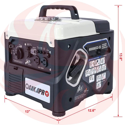 Heavy-Duty 1200W Ultra-Quiet Portable Gas Engine Inverter Generator (SAK54675) - Phoenix Fire Art Store