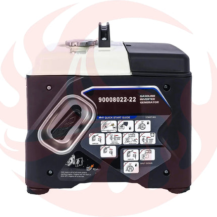 Heavy-Duty 1200W Ultra-Quiet Portable Gas Engine Inverter Generator (SAK54675) - Phoenix Fire Art Store