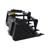 Heavy-Duty 66-Inch Rock Grapple Bucket Tractor Attachment With Tongs (92517364)