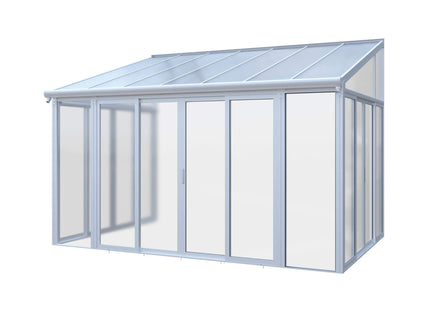[10X14FT] Alora Lumina Heavy-Duty All-Season Aluminum Alloy Patio Sunroom With 3 Lockable Sliding Doors (SAK62713) SAKSBY WHOLESALE