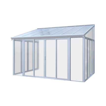 [10X14FT] Alora Lumina Heavy-Duty All-Season Aluminum Alloy Patio Sunroom With 3 Lockable Sliding Doors (SAK62713) SAKSBY WHOLESALE